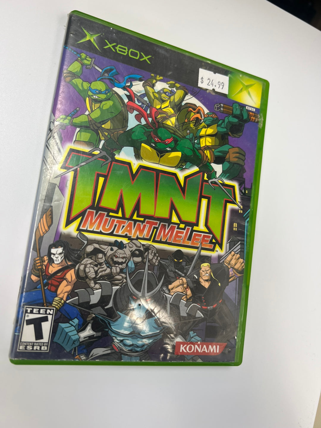 TMNT Mutant Melee Original Xbox CASE ONLY NO GAME CO71326
