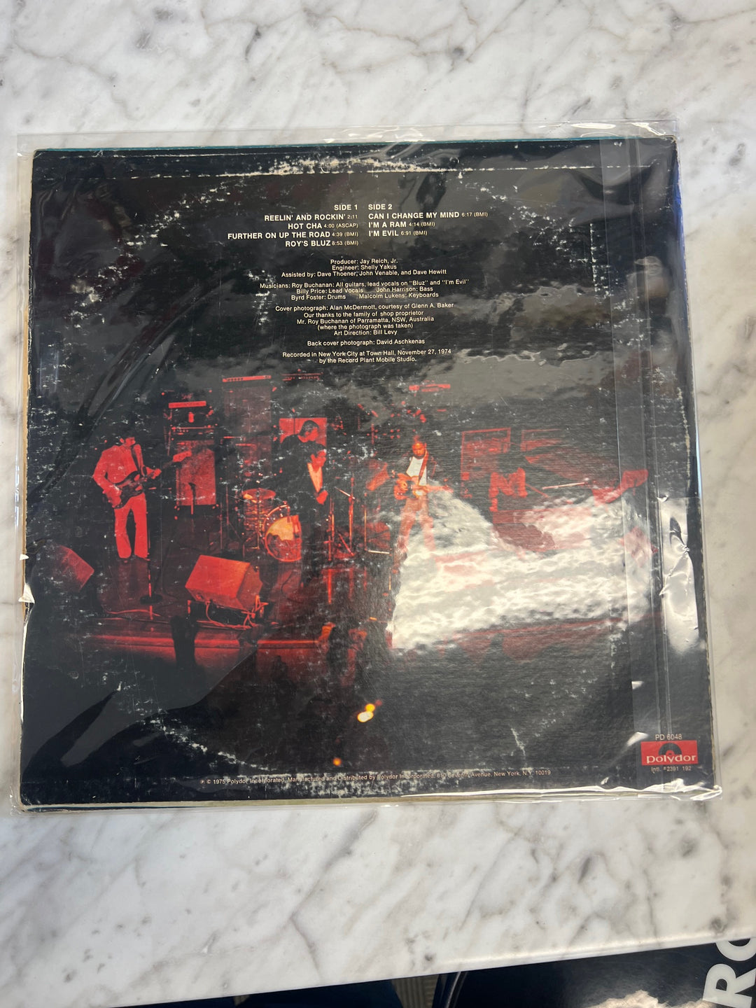 Roy Buchanan - Live Stock (VG+) Condition Vinyl Record    UR91125