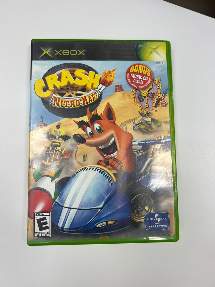 Crash Nitro Kart Original Xbox CASE & MANUAL ONLY NO GAME CO71326