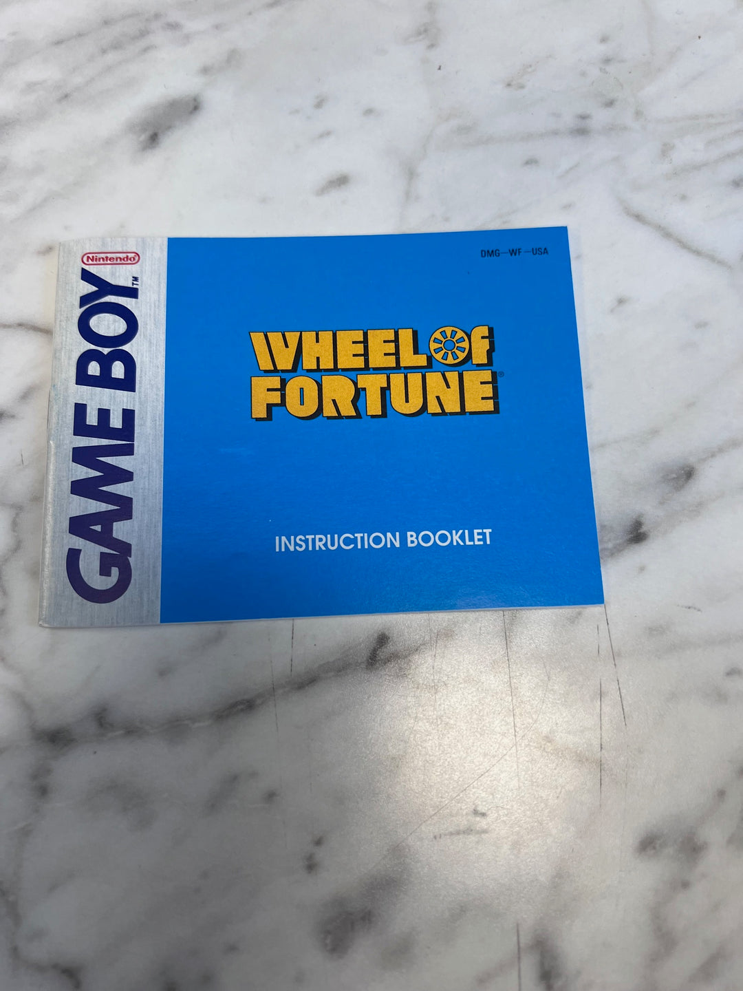 Wheel of Fortune for Gameboy MANUAL ONLY MO91725
