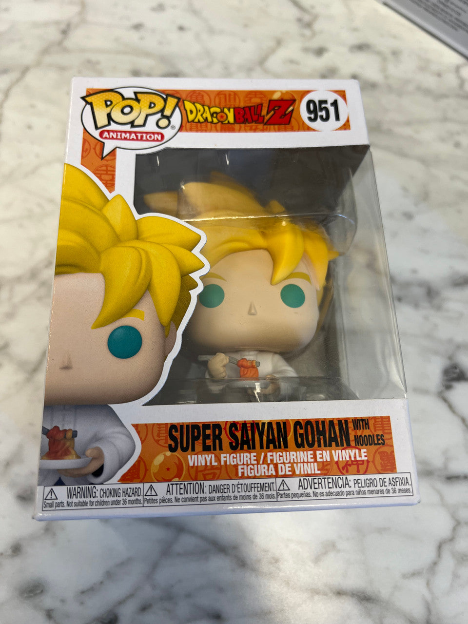 Funko Pop Dragon Ball Z Super Saiyan Gohan with Noodles #951 DBZ