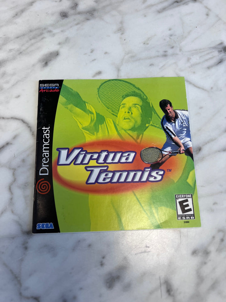 Virtua Tennis for Sega Dreamcast MANUAL ONLY MO91725