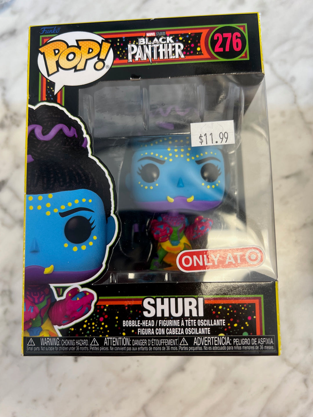 Funko Pop! Shuri Blacklight #276 Black Panther Target Exclusive FP4125