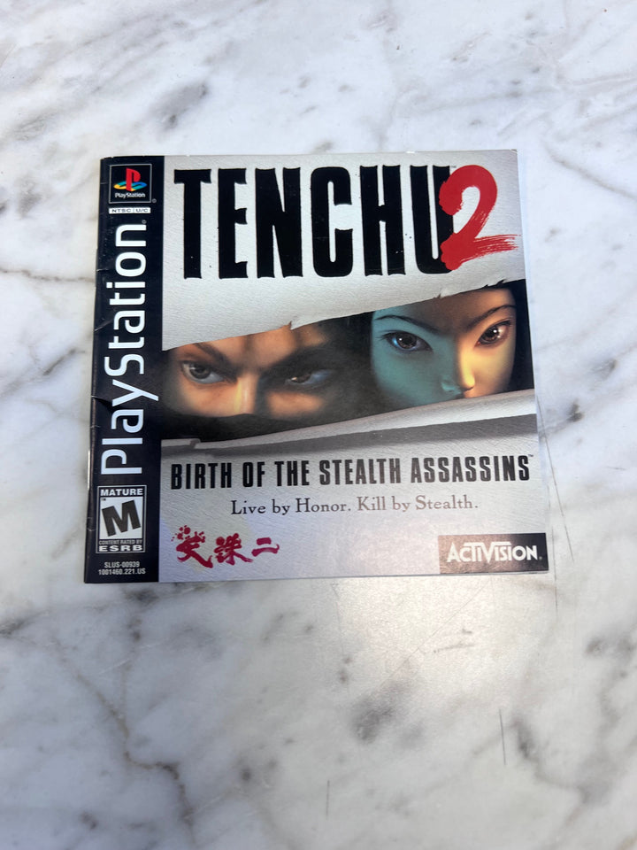 Tenchu 2 PS1 Playstation MANUAL ONLY MO91725