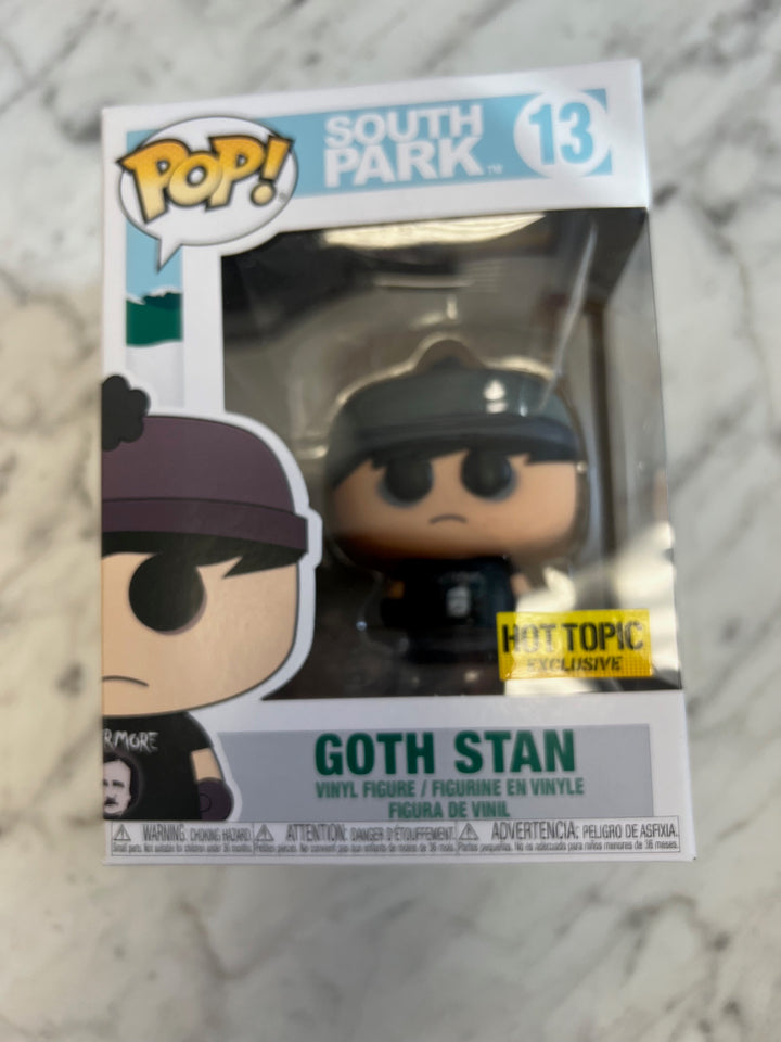 Funko Pop! 13 South Park GOTH STAN Hot Topic Exclusive FP9224