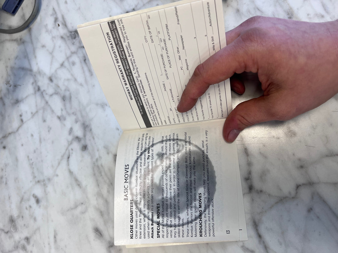 Mortal Kombat Trilogy PS1 Playstation MANUAL ONLY MO91725