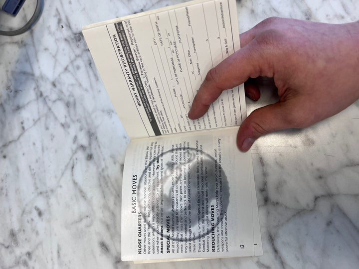 Mortal Kombat Trilogy PS1 Playstation MANUAL ONLY MO91725