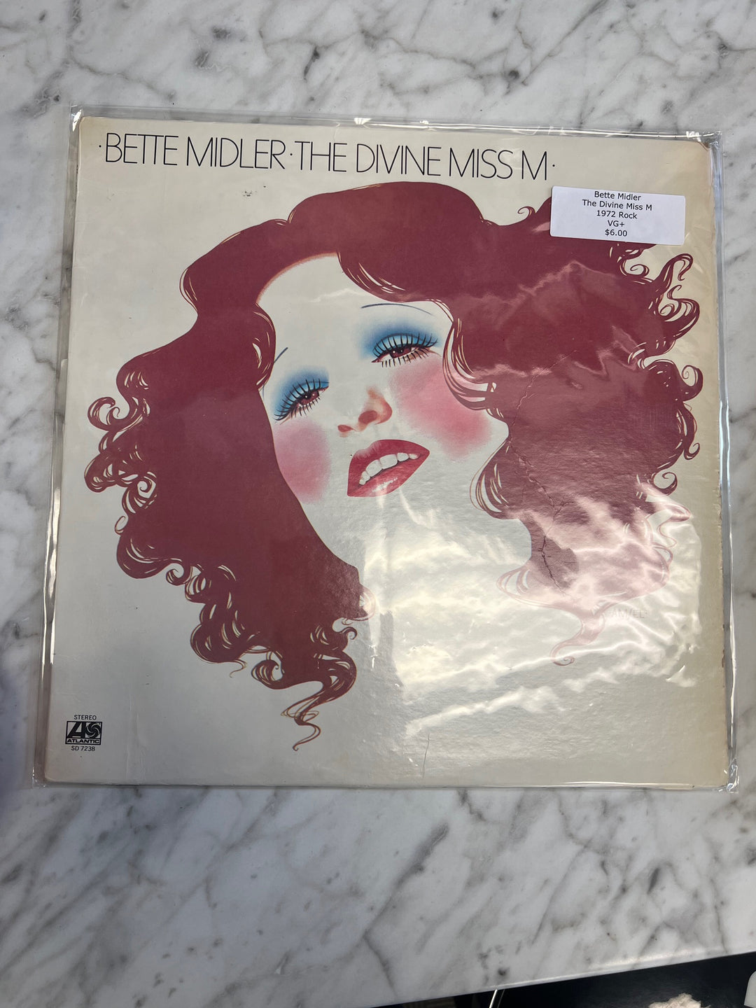 Bette Midler - The Divine Miss M (VG+) Condition Vinyl Record     VR12324