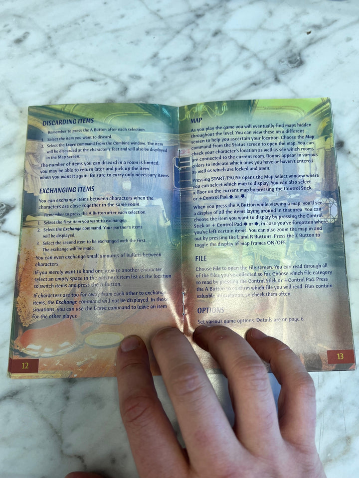 Resident Evil Zero Nintendo Gamecube MANUAL ONLY MO91725