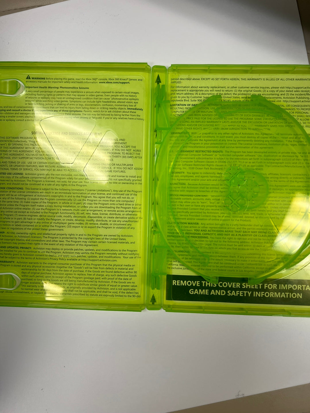 Call of Duty Modern Warfare Trilogy Xbox 360 CASE ONLY NO GAME CO71326