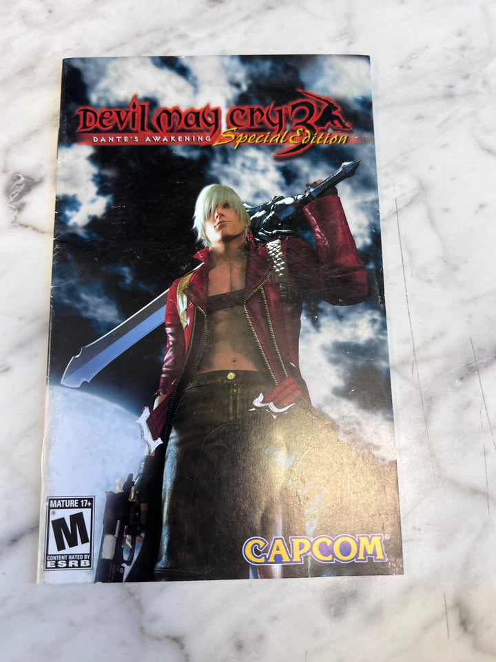 Devil May Cry 3 Dante's Awakening Special Edition PS2 Playstation 2 MANUAL ONLY MO91725