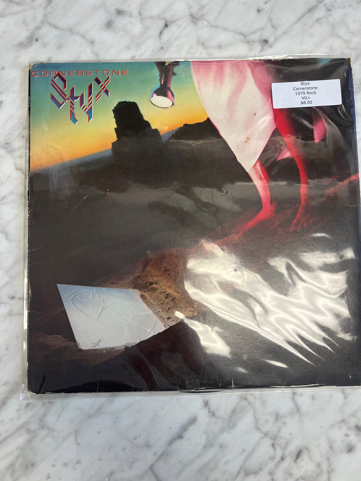 Styx - Cornerstone (VG+) Condition Vinyl Record     VR12324