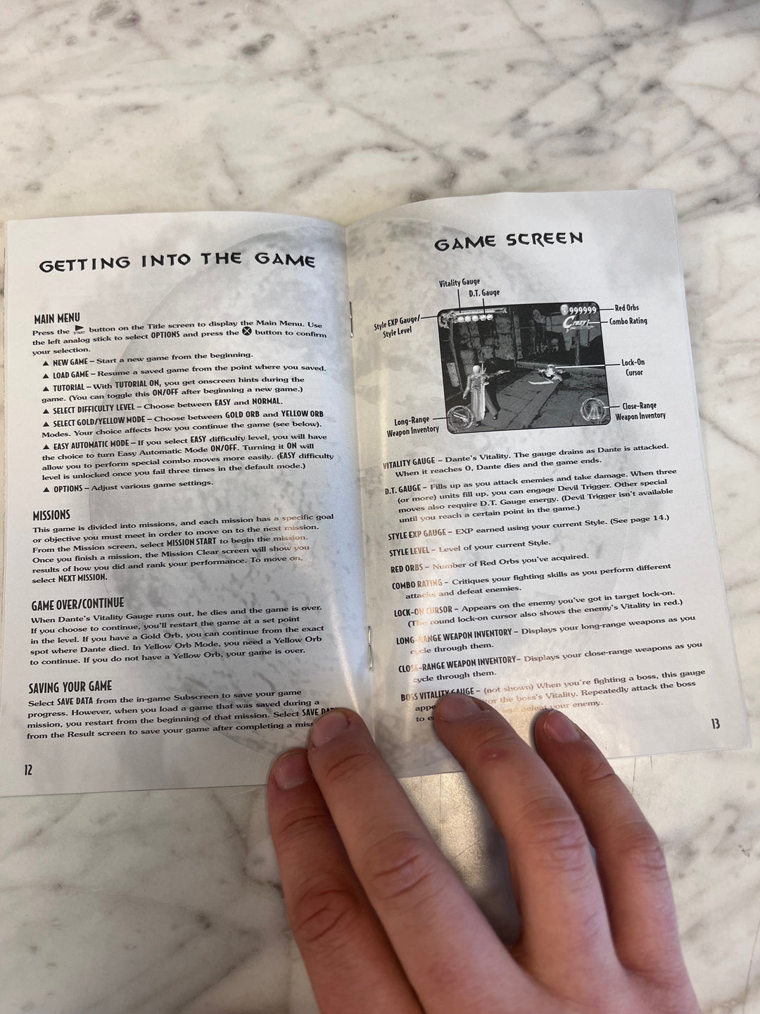 Devil May Cry 3 Dante's Awakening Special Edition PS2 Playstation 2 MANUAL ONLY MO91725