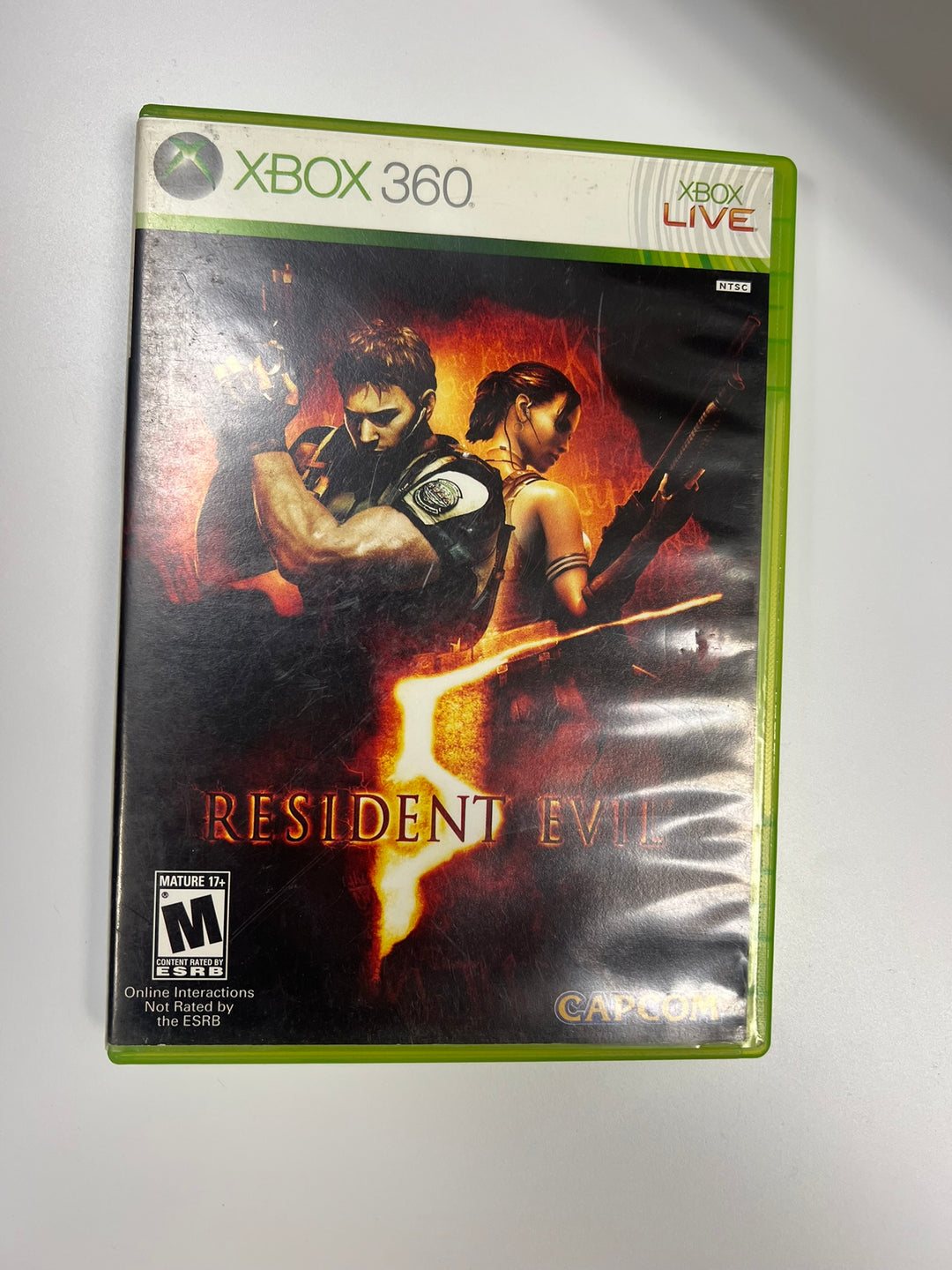 Resident Evil 5 Xbox 360 CASE & MANUAL ONLY NO GAME CO71326