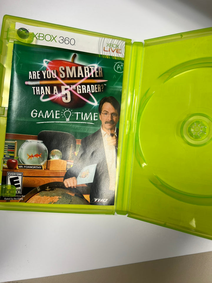 Are You Smarter Than... Game Time Xbox 360 CASE & MANUAL ONLY NO GAME CO71326