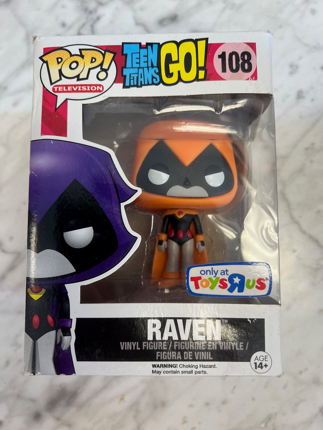 Funko Pop! Raven #108 Orange Teen Titans Squished Box FP4125