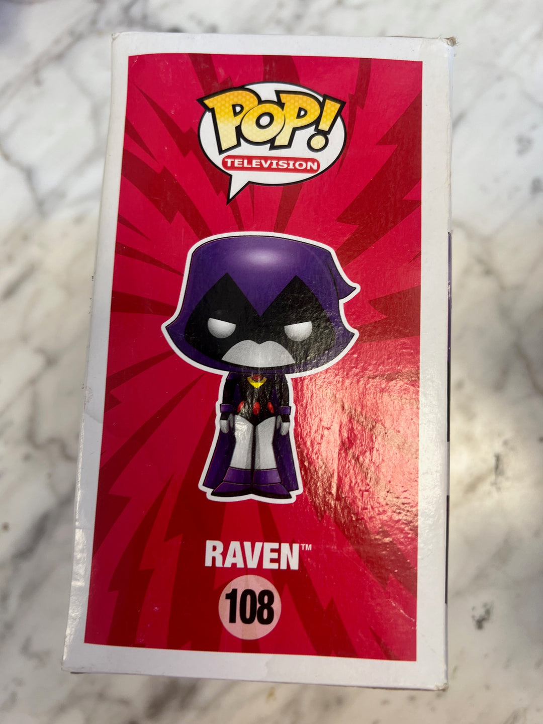 Funko Pop! Raven #108 Orange Teen Titans Squished Box FP4125