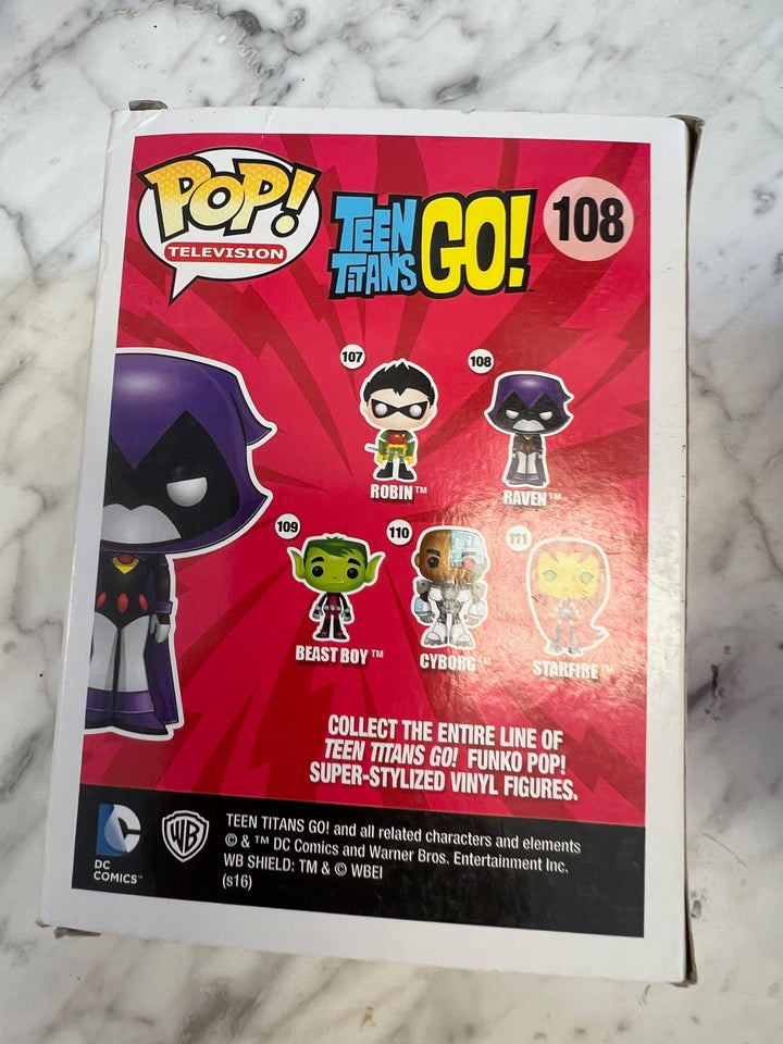 Funko Pop! Raven #108 Orange Teen Titans Squished Box FP4125