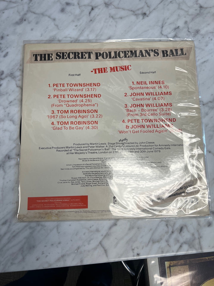 The Secret Policeman's Ball (Various) inc John Williams Pete Townsend (NM) Condition Vinyl Record     VR12324