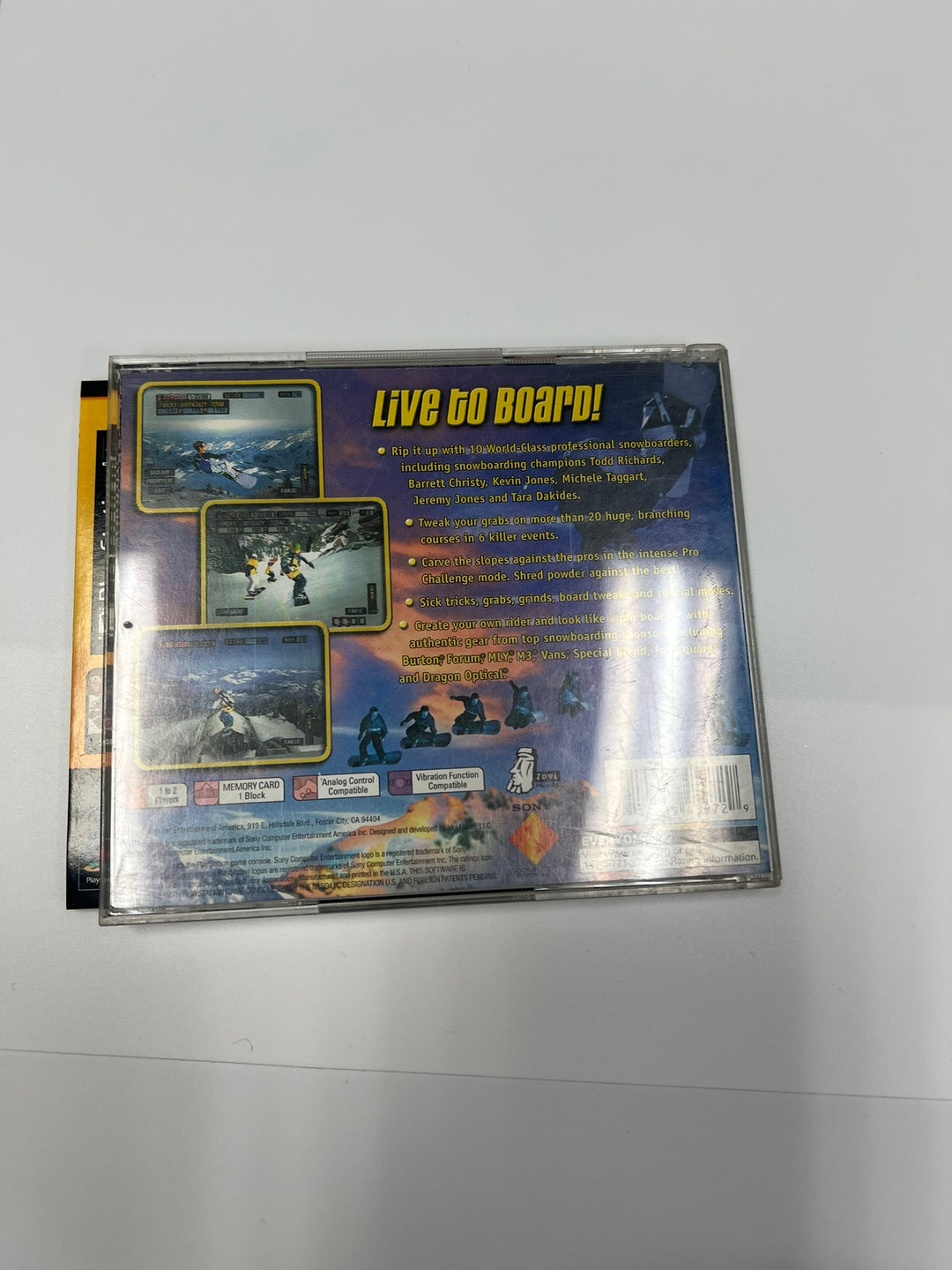 Cool Boarders 2001 Playstation PS1 CASE & MANUAL ONLY CO71326