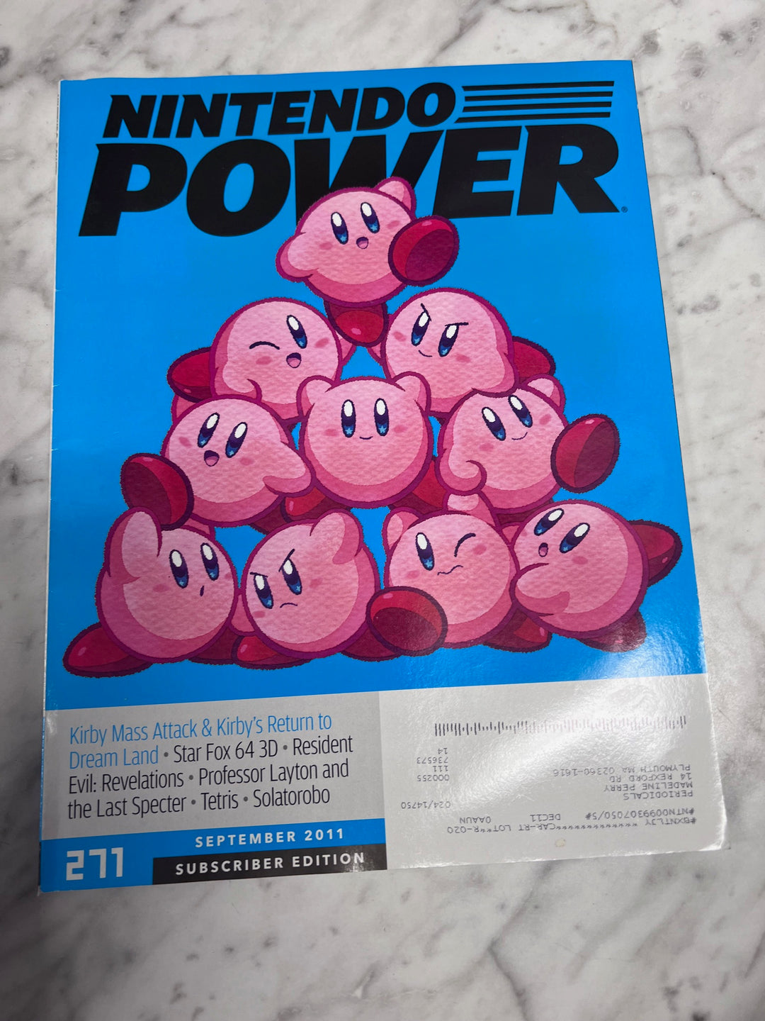 Nintendo Power Volume 271 September 2011 (Subscriber Edition)   MAG1826