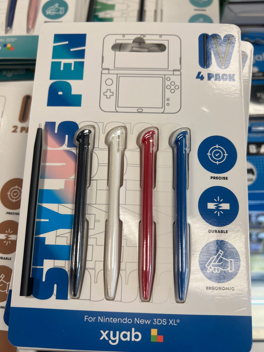 Stylus 4 Pack for Nintendo "New" 3DS XL (NEW) XYAB NA62325
