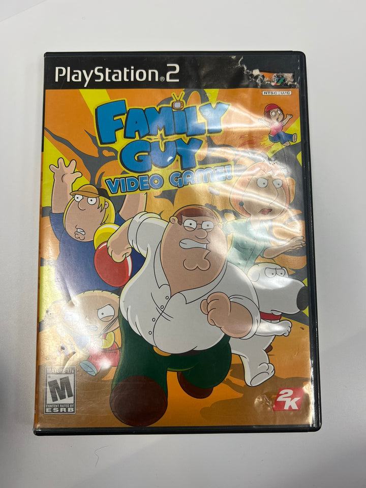 Family Guy the Video Game PS2 Playstation 2 CASE ONLY ROUGH SHAPE CO71326