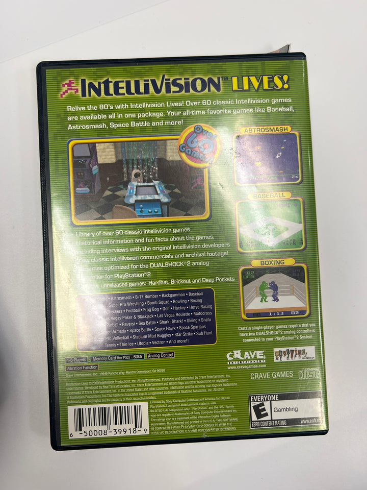 Intellivision Lives! PS2 Playstation 2 CASE & MANUAL ONLY CO71326