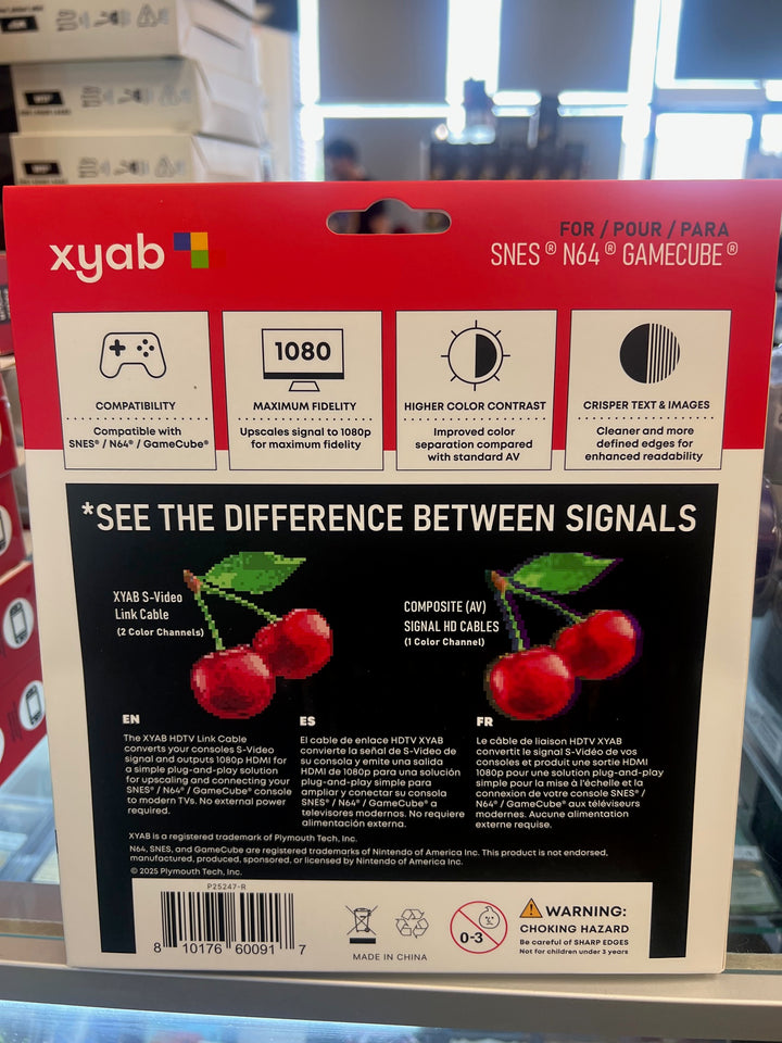 HDTV Link Cable for Super Nintendo N64 and Gamecube to HDMI (New) XYAB NA62325