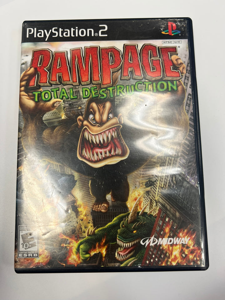 Rampage Total Destruction PS2 Playstation 2 CASE ONLY CO71326