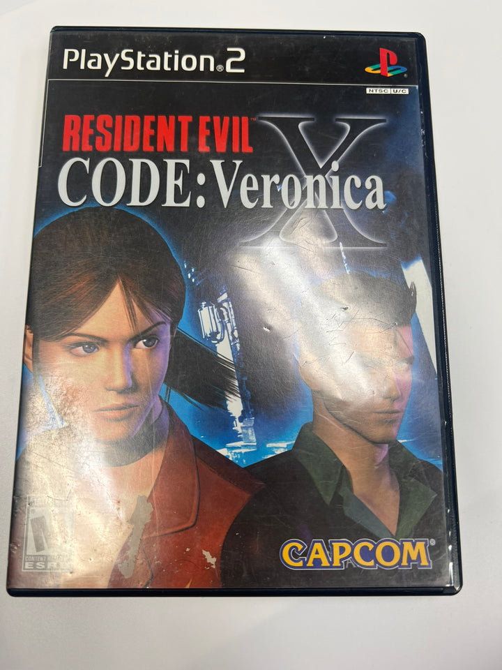 Resident Evil Code Veronica X PS2 Playstation 2 CASE & MANUAL ONLY CO71326