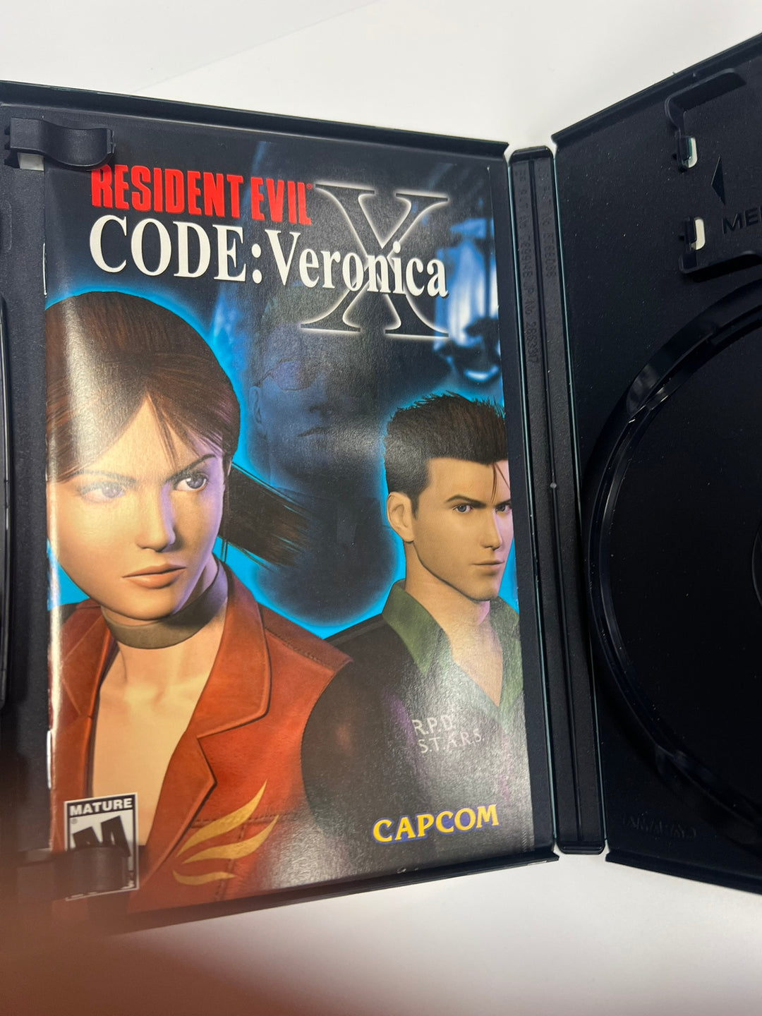 Resident Evil Code Veronica X PS2 Playstation 2 CASE & MANUAL ONLY CO71326