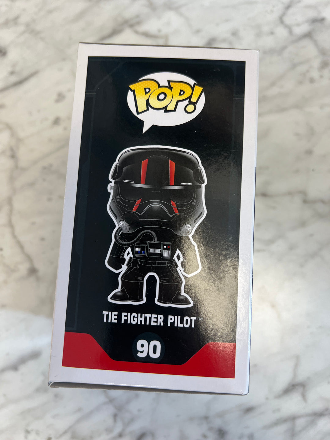 Funko Pop Star Wars Smugglers Bounty Exclusive Tie Fighter Pilot #90 Red Lines FP62324