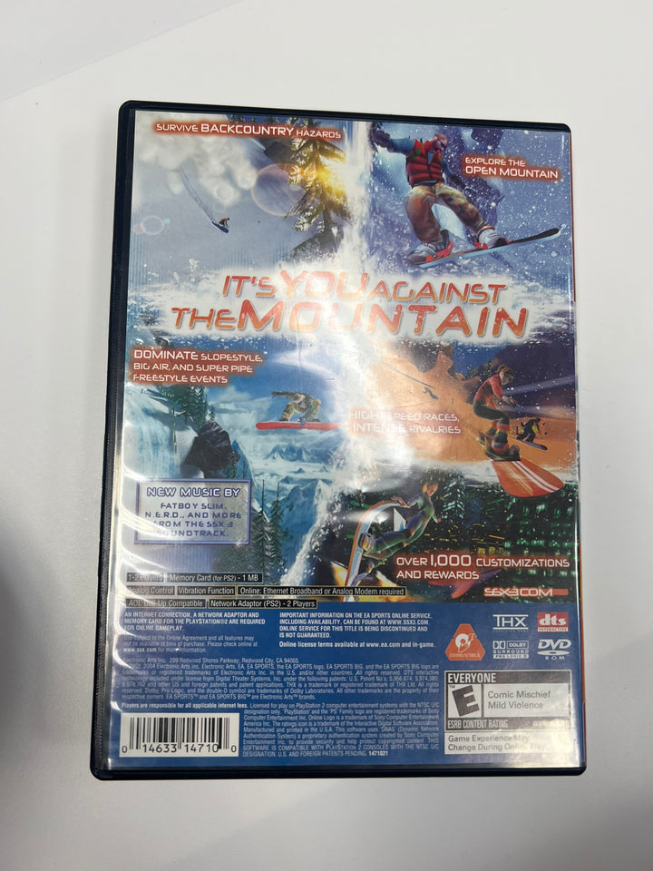 SSX3 SSX 3 Greatest Hits PS2 Playstation 2 CASE & MANUAL ONLY CO71326
