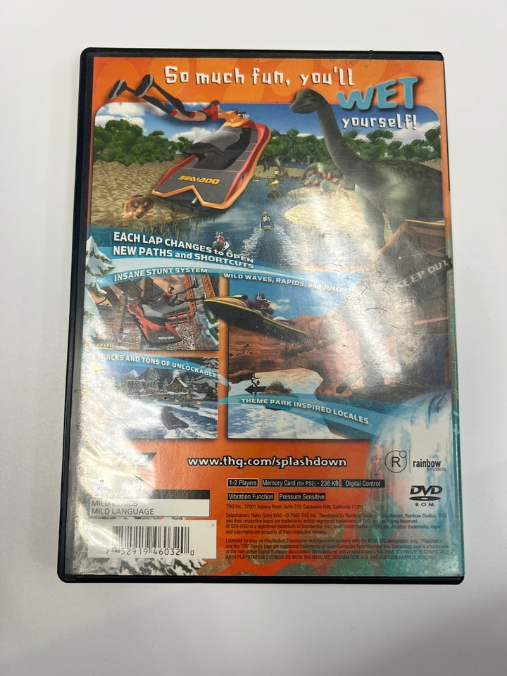 Splashdown Rides Gone Wild PS2 Playstation 2 CASE ONLY CO71326