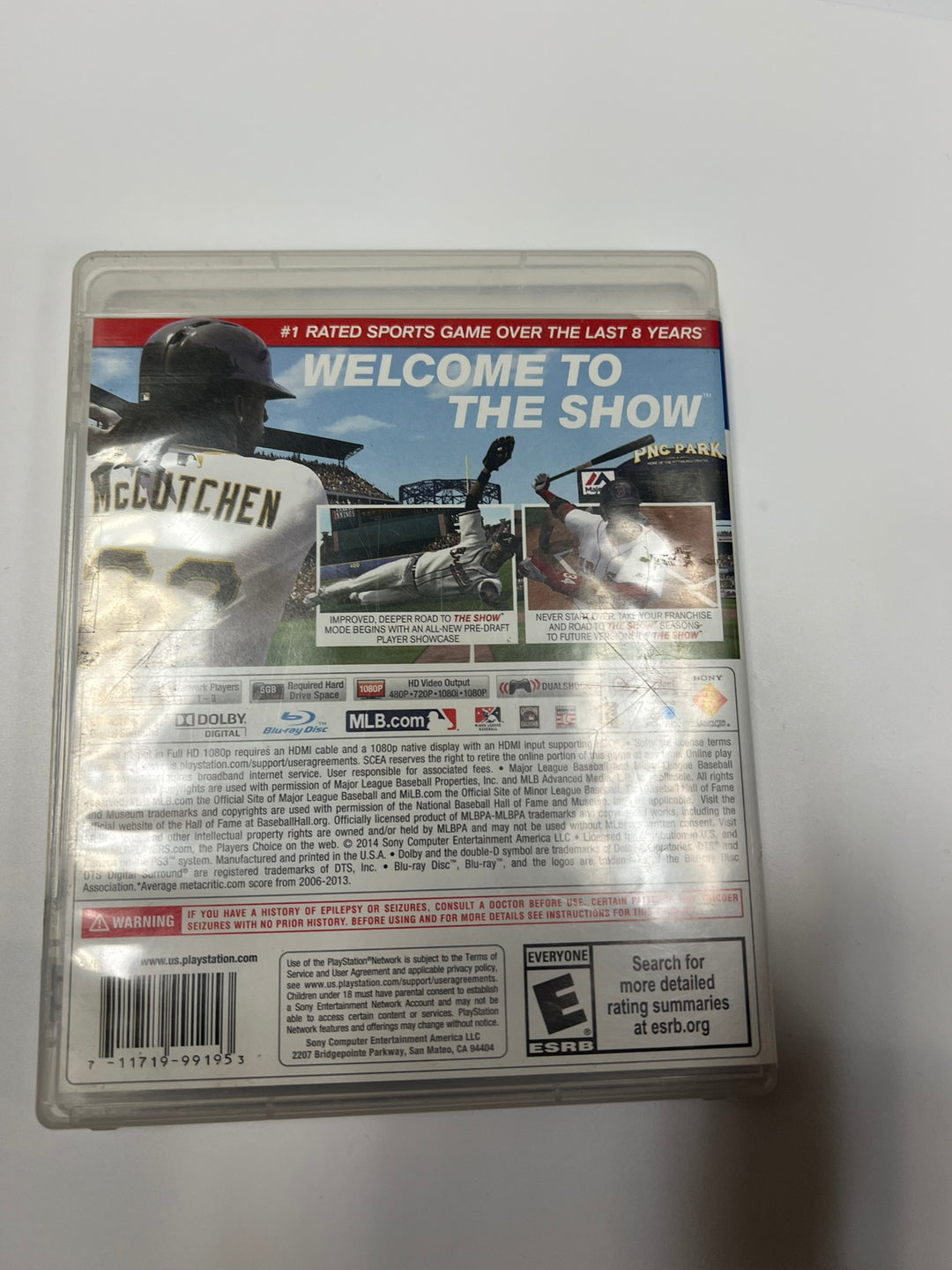 MLB 14 The Show PS3 Playstation 3 CASE ONLY CO71326