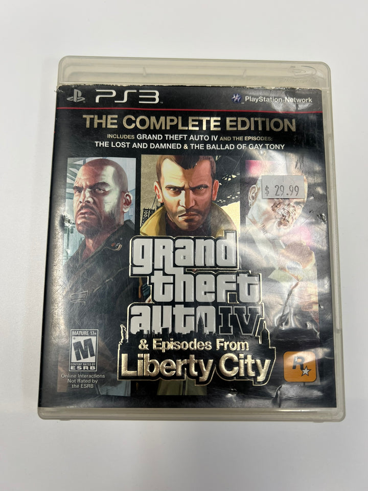 Grand Theft Auto IV & Episodes from Liberty City PS3 Playstation 3 CASE ONLY CO71326