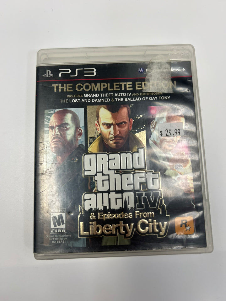 Grand Theft Auto IV & Episodes PS3 Playstation 3 CASE & MANUAL ONLY CO71326