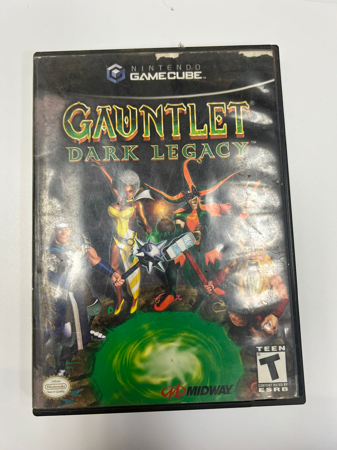 Gauntlet Dark Legacy Nintendo Gamecube Case ONLY Tears/Wear CO71326