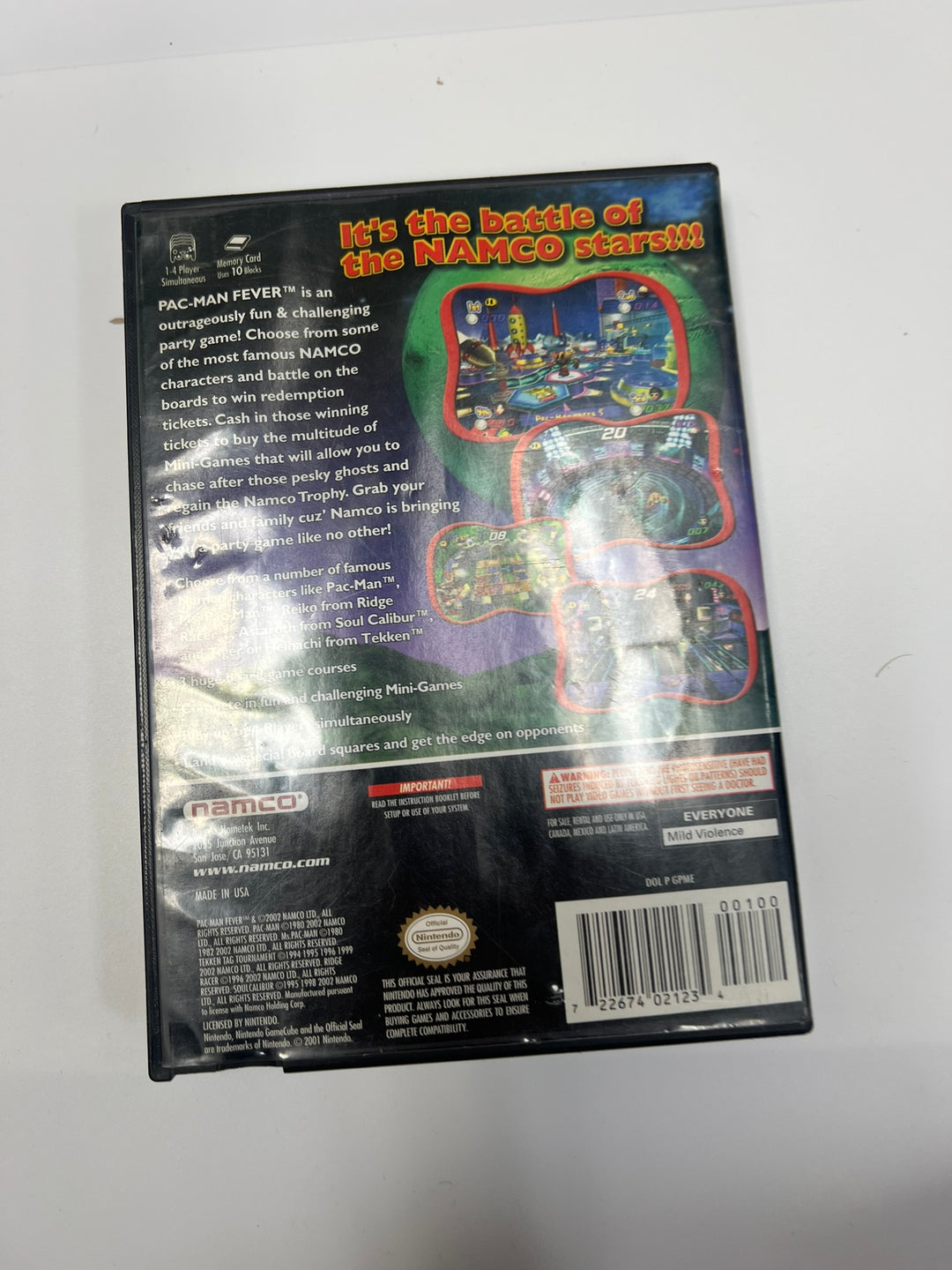 Pac-Man Fever Nintendo Gamecube Case ONLY CO71326