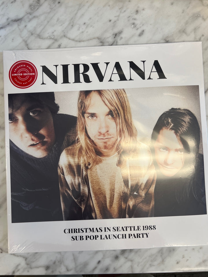 Nirvana - Christmas In Seattle 1988 Sub Pop Launch Party Clear Vinyl Record VR9524