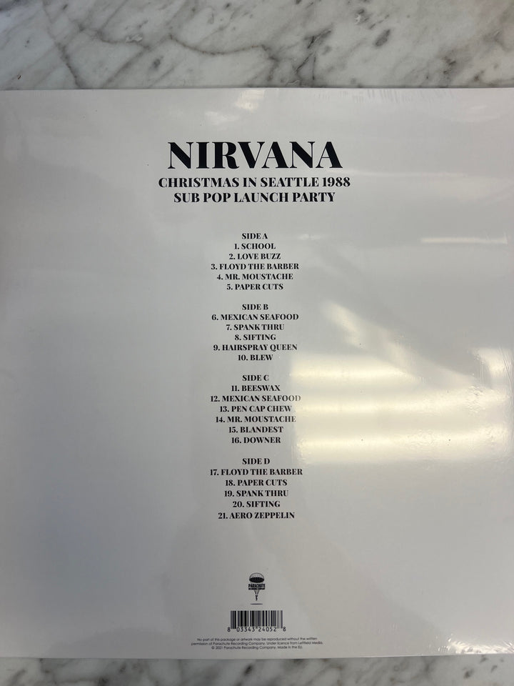 Nirvana - Christmas In Seattle 1988 Sub Pop Launch Party Clear Vinyl Record VR9524