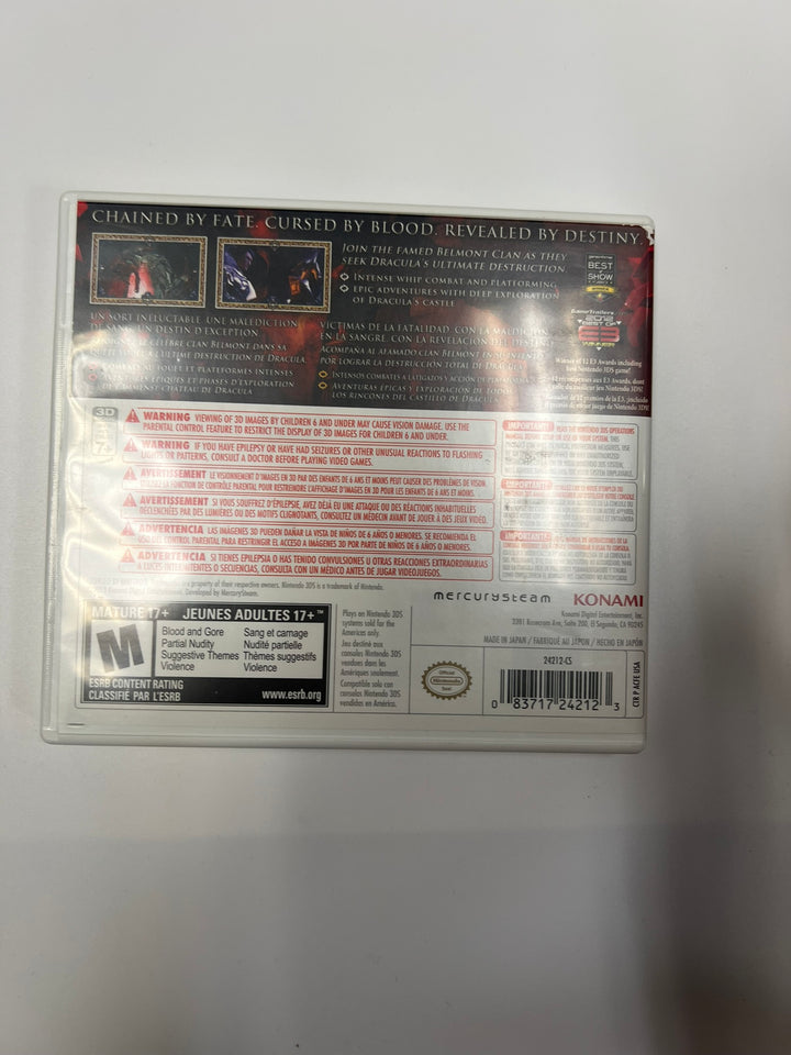 Castlevania Lords of Shadow Mirror of Fate Nintendo 3DS CASE ONLY CO71326