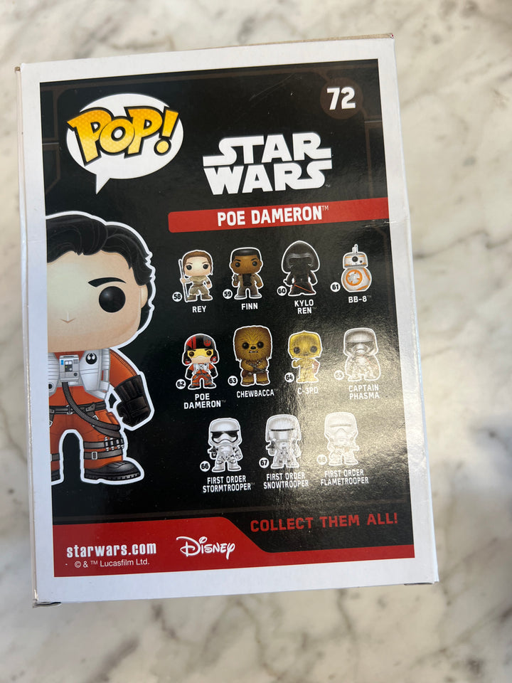 Funko POP! Star Wars The Force Awakens Poe Dameron Unmasked #72 FP62324