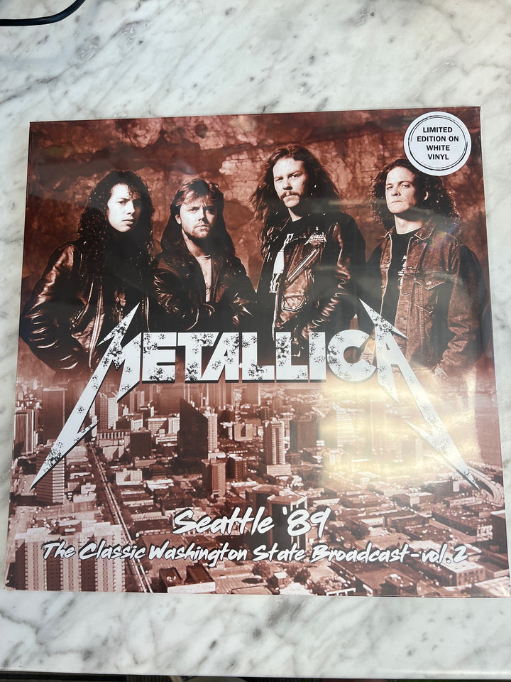 Metallica Seattle '89 Washington State Broadcast Vol. 2 White Vinyl Record VR9524