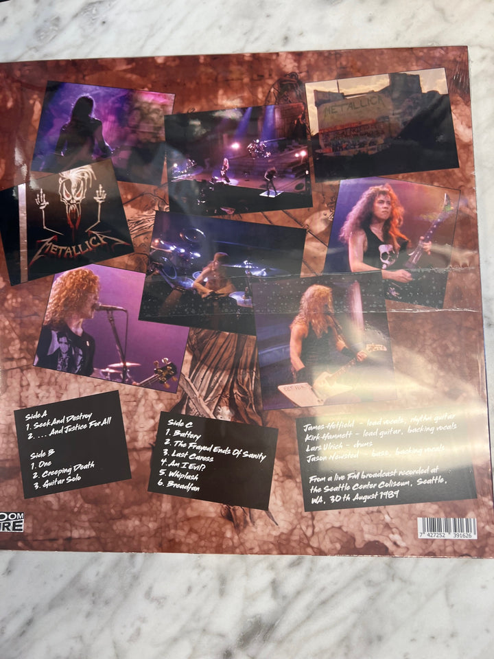 Metallica Seattle '89 Washington State Broadcast Vol. 2 White Vinyl Record VR9524