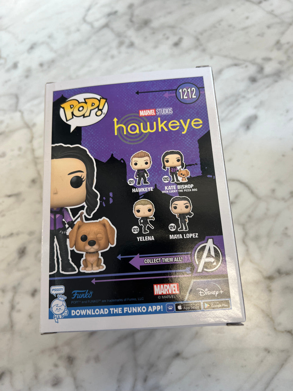 Funko POP! Marvel Studios Hawkeye Vinyl Figure - KATE BISHOP w/ Lucky Dog #1212