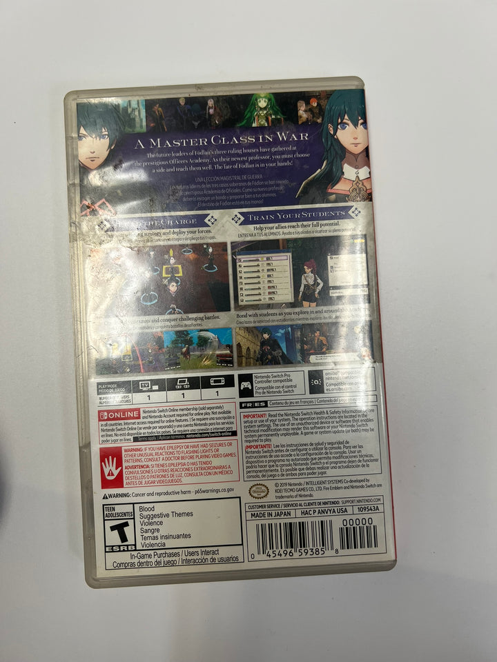 Fire Emblem Three Houses Nintendo Switch CASE ONLY CO71326