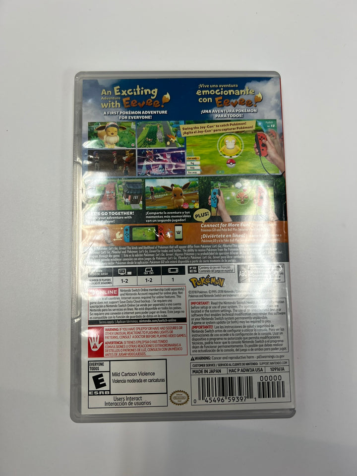 Pokemon Let's Go Eevee Nintendo Switch CASE ONLY CO71326