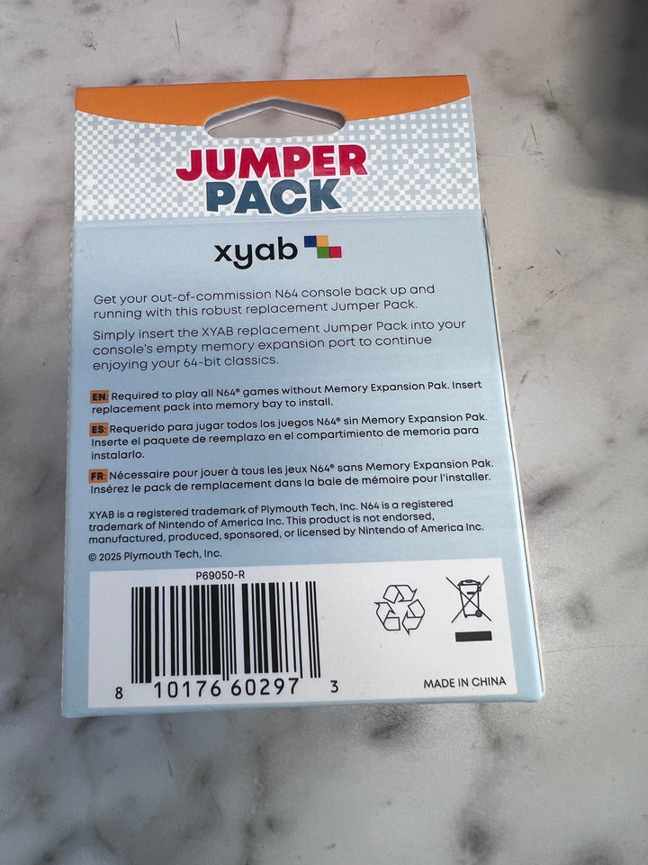XYAB Jumper Pack for Nintendo 64 N64 NA11226